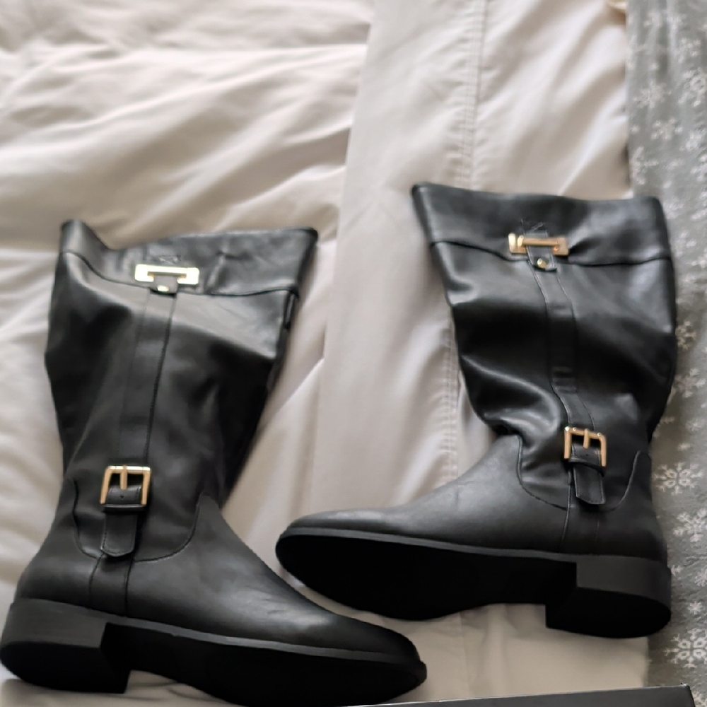 Black Jones Of New York Buckle Boots NWT